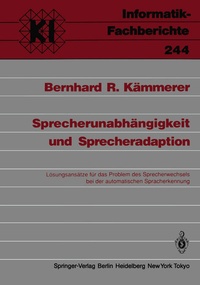 Abbildung von: Sprecherunabhängigkeit und Sprecheradaption - Springer