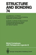 Abbildung von: Metal Complexes with Tetrapyrrole Ligands II - Springer