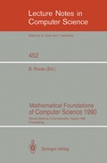 Cover: Mathematical Foundations of Computer Science 1990 - Springer