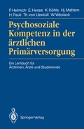 Cover: Psychosoziale Kompetenz in der &auml;rztlichen Prim&auml;rversorgung - Springer