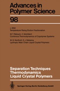Cover: Separation Techniques Thermodynamics Liquid Crystal Polymers - Springer