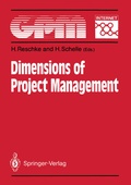 Cover: Dimensions of Project Management - Springer