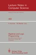 Cover: Algebraic and Logic Programming - Springer