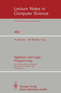 Enlarge image Cover: Algebraic and Logic Programming - Springer