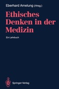 Cover: Ethisches Denken in der Medizin - Springer