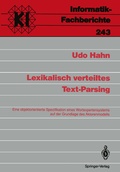 Cover: Lexikalisch verteiltes Text-Parsing - Springer