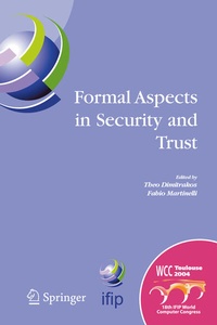 Enlarge image Cover: Formal Aspects in Security and Trust - Springer