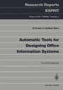 Cover: Automatic Tools for Designing Office Information Systems - Springer