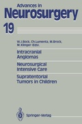 Cover: Intracranial Angiomas. Neurosurgical Intensive Care. Supratentorial Tumors in Children - Springer