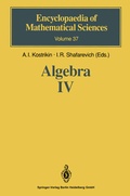 Cover: Algebra IV - Springer