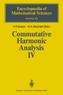 Cover: Commutative Harmonic Analysis IV - Springer
