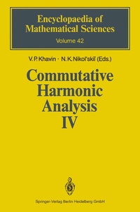 Enlarge image Cover: Commutative Harmonic Analysis IV - Springer