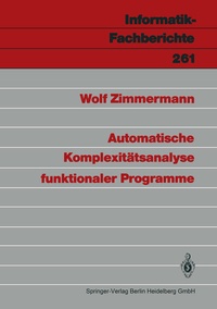 Abbildung von: Automatische Komplexitätsanalyse funktionaler Programme - Springer