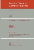 Cover: ICDT '90 - Springer