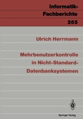 Cover: Mehrbenutzerkontrolle in Nicht-Standard-Datenbanksystemen - Springer