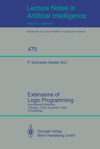 Enlarge image Cover: Extensions of Logic Programming - Springer