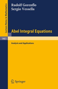 Enlarge image Cover: Abel Integral Equations - Springer