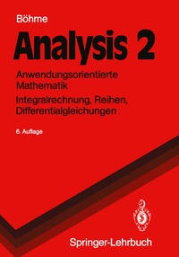 Enlarge image Cover: Analysis 2 - Springer