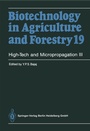 Cover: High-Tech and Micropropagation III - Springer