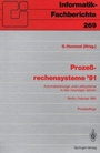 Cover: Proze&szlig;rechensysteme '91 - Springer