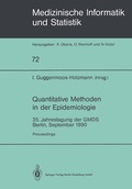 Cover: Quantitative Methoden in der Epidemiologie - Springer