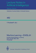 Cover: Machine Learning - EWSL-91 - Springer