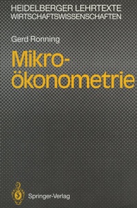 Abbildung von: Mikro-ökonometrie - Springer