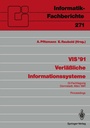 Cover: VIS '91 Verläßliche Informationssysteme - Springer