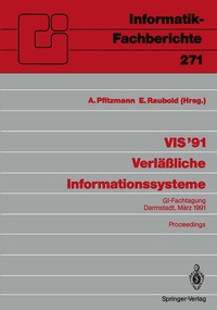 Enlarge image Cover: VIS '91 Verläßliche Informationssysteme - Springer