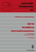 Cover: VIS '91 Verl&auml;&szlig;liche Informationssysteme - Springer