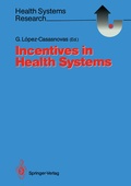 Cover: Incentives in Health Systems - Springer
