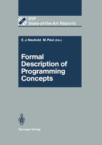 Enlarge image Cover: Formal Description of Programming Concepts - Springer