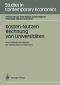 Cover: Kosten-Nutzen-Rechnung von Universit&auml;ten - Springer