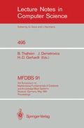 Cover: MFDBS 91 - Springer