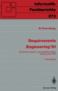 Cover: Requirements Engineering '91 - Springer