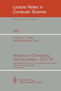 Enlarge image Cover: Advances in Computing and Information - ICCI '91 - Springer
