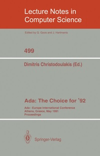 Abbildung von: Ada: The Choice for '92 - Springer