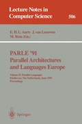 Cover: PARLE '91. Parallel Architectures and Languages Europe - Springer