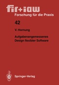 Cover: Aufgabenangemessenes Design flexibler Software - Springer