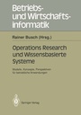 Cover: Operations Research und Wissenbasierte Systeme - Springer