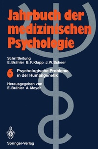 Abbildung von: Psychologische Probleme in der Humangenetik - Springer