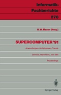 Cover: Supercomputer '91 - Springer