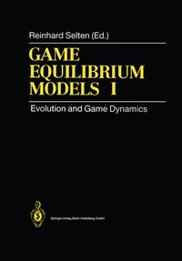 Enlarge image Cover: Game Equilibrium Models I - Springer
