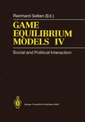 Cover: Game Equilibrium Models IV - Springer
