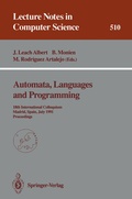 Cover: Automata, Languages and Programming - Springer