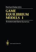Cover: Game Equilibrium Models I - Springer