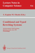 Cover: Conditional and Typed Rewriting Systems - Springer