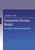 Cover: Econometric Decision Models - Springer