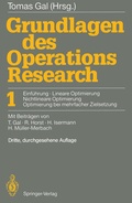 Cover: Grundlagen des Operations Research - Springer