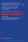 Cover: Modern Trends in Human Leukemia IX - Springer